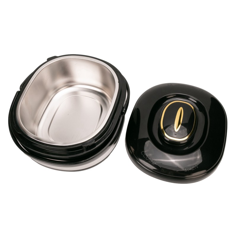 Caserola termica, set 3 piese, Thermo Class, cu interior din inox, Naimeed D6708, Negru Caserola termica, set 3 piese, Thermo Class, cu interior din inox, Naimeed D6708, Negru