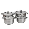 Set oale 8 piese, Naimeed D6715, Inox, capac Inox Set oale 8 piese, Naimeed D6715, Inox, capac Inox