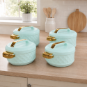 Caserola termica,set 4 piese, Naimeed D7933, Verde