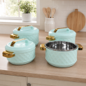 Caserola termica,set 4 piese, Naimeed D7933, Verde
