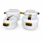 Caserola termica,set 4 piese, Naimeed D7934, Alb