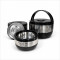 Caserola termica,set 3 piese, Naimeed D7938, Negru