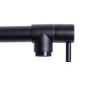 Baterie chiuveta de bucatarie, rotire 360°, multifunctionala, cu design modern si furtun flexibil, Naimeed D6180, Negru