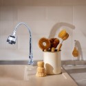 Baterie chiuveta pentru o singura alimentare cu apa, (cald sau rece), rotire 360°, cu doua moduri de jet ajustabil, Naimeed D6183, Argintiu