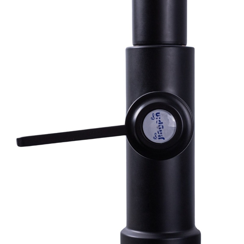 Baterie chiuveta pentru o singura alimentare cu apa, (cald sau rece), design modern, Naimeed D6184, Negru mat