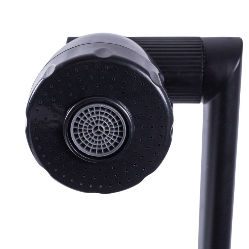 Baterie chiuveta pentru o singura alimentare cu apa, (cald sau rece), rotire 360°, multifunctionala, cu design modern, Naimeed D6185, Negru mat
