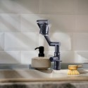 Baterie chiuveta pentru o singura alimentare cu apa, (cald sau rece), rotire 360°, multifunctionala, cu design modern, Naimeed D6185, Negru mat