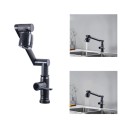 Baterie chiuveta pentru o singura alimentare cu apa, (cald sau rece), rotire 360°, multifunctionala, cu design modern, Naimeed D6185, Negru mat