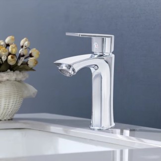 Baterie pentru baie cu design modern, Naimeed D6196, Argintiu