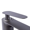Baterie pentru baie cu design modern, Naimeed D6199, Gri mat