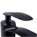Baterie pentru baie cu design modern, Naimeed D6200, Negru mat