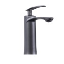 Baterie pentru baie cu design modern, Naimeed D6201, Gri mat