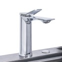 Baterie pentru baie cu design modern, Naimeed D6204, Argintiu