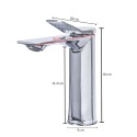 Baterie pentru baie cu design modern, Naimeed D6204, Argintiu Baterie pentru baie cu design modern, Naimeed D6204, Argintiu