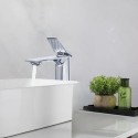Baterie pentru baie cu design modern, Naimeed D6204, Argintiu
