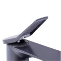 Baterie pentru baie cu design modern, Naimeed D6205, Gri mat