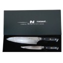 Set 2 cutite profesionale, din otel Damascus, Naimeed D6833, damasc 67 de straturi, Negru Set 2 cutite profesionale, din otel Damascus, Naimeed D6833, damasc 67 de straturi, Negru