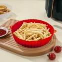 Tava de copt rotunda, set 4 bucati, Naimeed D5141, pentru cuptor, friteuza, microunde, Rosu Tava de copt rotunda, set 4 bucati, Naimeed D5141, pentru cuptor, friteuza, microunde, Rosu
