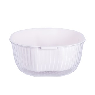 Set strecuratoare cu bol detasabil, Naimeed D5348, plastic, 31x27X12cm, Alb Set strecuratoare cu bol detasabil, Naimeed D5348, plastic, 31x27X12cm, Alb