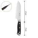 Cutit Santoku, din otel Damascus, Naimeed D6826, damasc 67 straturi, 32 cm, Negru Cutit Santoku, din otel Damascus, Naimeed D6826, damasc 67 straturi, 32 cm, Negru