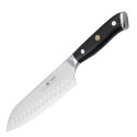 Cutit Santoku, din otel Damascus, Naimeed D6826, damasc 67 straturi, 32 cm, Negru Cutit Santoku, din otel Damascus, Naimeed D6826, damasc 67 straturi, 32 cm, Negru