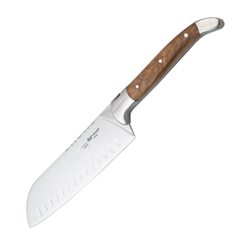 Cutit Santoku profesional, din otel inoxidabil, 31 cm, Naimeed D6838, Maro deschis Cutit Santoku profesional, din otel inoxidabil, 31 cm, Naimeed D6838, Maro deschis