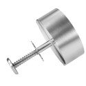 Presa profesionala din otel inoxidabil pentru burgeri, 14x10cm, Naimeed D6997, Argintiu Presa profesionala din otel inoxidabil pentru burgeri, 14x10cm, Naimeed D6997, Argintiu