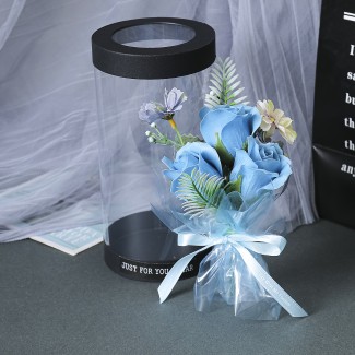 Aranjament floral elegant, flori de sapun, D4059, Blue Aranjament floral elegant, flori de sapun, D4059, Blue
