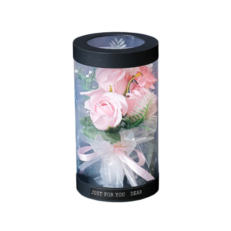 Aranjament floral elegant, flori de sapun, D4059, Roz Aranjament floral elegant, flori de sapun, D4059, Roz