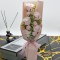 Aranjament floral elegant, flori de sapun, D4060, Roz