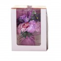 Aranjament floral elegant, flori de sapun, D4063, Mov