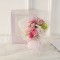 Aranjament floral elegant, flori de sapun, D4063, Roz
