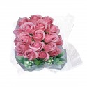 Aranjament floral elegant, flori de sapun, D4072, Mov