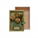 Aranjament floral elegant, flori de sapun, D4075, Crem