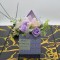Aranjament floral elegant, flori de sapun, D4078, Mov