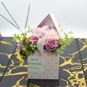 Aranjament floral elegant, flori de sapun, D4078, Roz