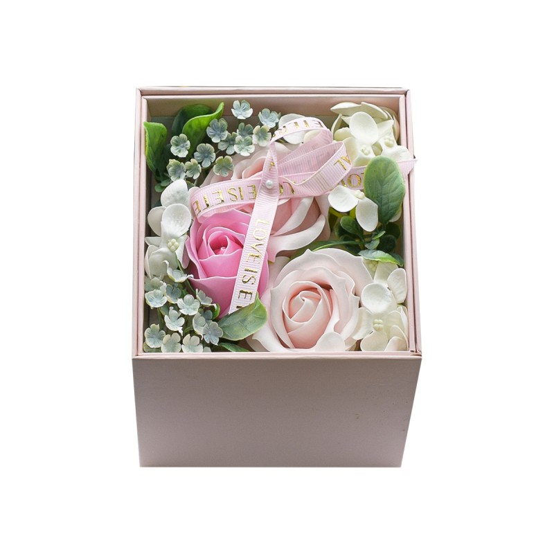 Aranjament floral elegant, flori de sapun, D4080, Roz Aranjament floral elegant, flori de sapun, D4080, Roz