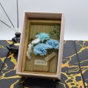 Aranjament floral elegant, flori de sapun, D4085, Blue