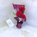 Aranjament floral elegant, flori de sapun, D4087, Rosu