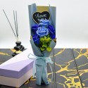 Aranjament floral elegant, flori de sapun, D4090, Blue Aranjament floral elegant, flori de sapun, D4090, Blue