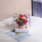 Aranjament floral elegant, flori de sapun, D4093, Rosu