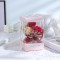 Aranjament floral elegant, flori de sapun, D4096, Rosu
