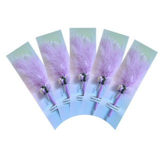 Set 5 pixuri Feather Writer, cu pana si accesoriu, elegant, Naimeed D5230, Mov Set 5 pixuri Feather Writer, cu pana si accesoriu, elegant, Naimeed D5230, Mov