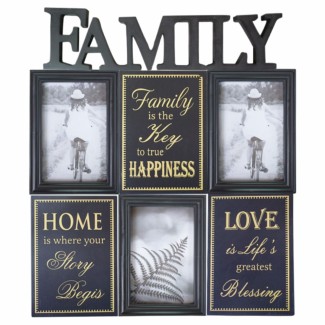 Rama foto Family, 3 poze, Naimeed D4541N, Negru Rama foto Family, 3 poze, Naimeed D4541N, Negru
