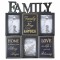 Rama foto Family, 3 poze, Naimeed D4541N, Negru