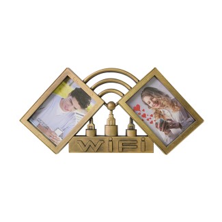 Rama foto, 2 poze, Naimeed D4542G, Auriu