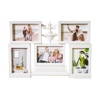Rama foto, 5 poze, Naimeed D4543W, Alb