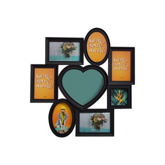 Rama foto, 8 poze, Naimeed D4558N, Negru