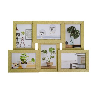 Rama foto, 6 poze, Naimeed D4592G, Auriu