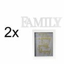 Set 2 rame foto, Naimeed D4596W, 1 polita si 2 ornamente, Alb Set 2 rame foto, Naimeed D4596W, 1 polita si 2 ornamente, Alb